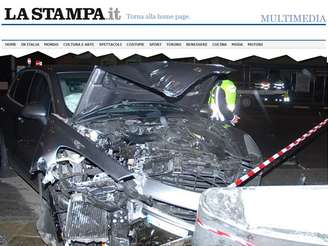 <p>Acidente de carro envolvendo Cáceres ocorreu em Turim na madrugada deste domingo</p>