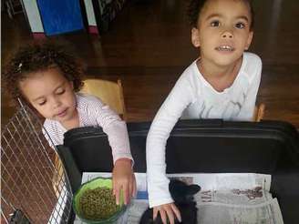 Ronaldo dá coelho de verdade às filhas após Páscoa