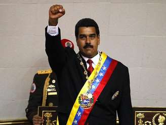 <p>O presidente venezuelano, Nicolás Maduro, tomou posse na sexta-feira em Caracas</p>