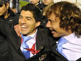 <p>Suárez e Lugano são destaques da equipe do Uruguai</p>