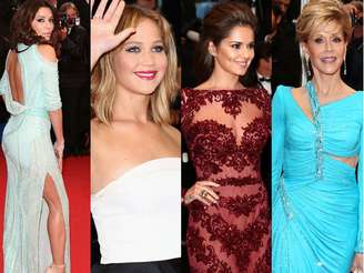 Eva Longoria, Jennifer Lawrence, Cheryl Cole e Jane Fonda chamaram atenção no tapete vermelho da première de 'Jimmy P.', em Cannes, neste sábado (18)