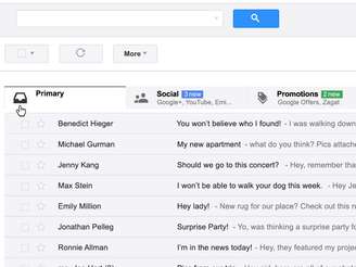 <p>Nova inbox do Gmail vai separar os e-mails automaticamente em categorias diferenciadas pela cor</p>