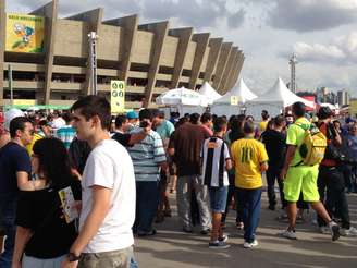 <p>No sábado, o Estádio do Mineirão recebeu a partida entre Japão e México</p>
