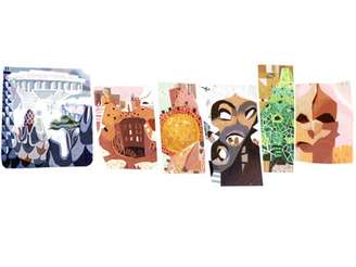 Antoni Gaudí é homenageado por seus 161 anos em doodle do Google