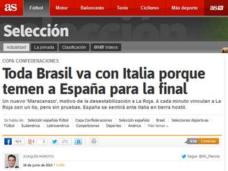 <p>Imprensa espanhola adotou tese conspiratória: Brasil tem medo de final contra a Espanha</p>