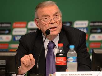<p>Marin prometeu "encontrar desafios e soluções" para Copa do Mundo</p>