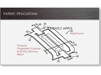 Patente registrada pela Apple mostra sensor de leitura de impressão digital