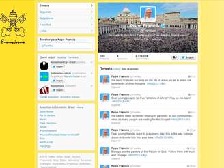 <p>O perfil do Papa Francisco em português aparece na quarta posição, com 1,01 milhão de seguidores (8%)</p>