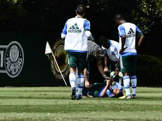 <p>Vinicius sentiu lesão durante treino</p>