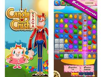 9 - Candy Crush Saga - desenvolvido por King.com Limited - <a href="https://itunes.apple.com/br/app/id553834731&mt=8" target="_blank">Baixar</a>