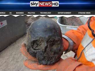 Os crânios são os mais novas objetos arqueológicos encontrados na escavação em Londres