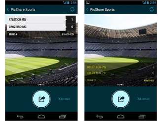 Aplicativo permite adicionar em fotos templates com resultados de jogos atualizados em tempo real