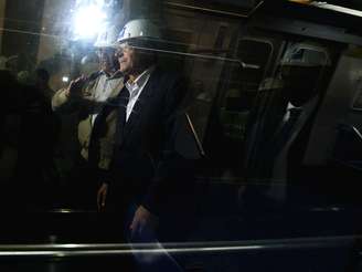 Jurandir fez, ao lado de Alckmin, a primeira viagem-teste da futura estação Adolfo Pinheiro