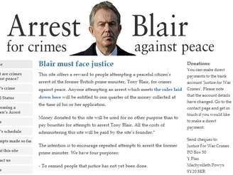 Movimento do "Prenda Blair" critica a política externa do ex-premiê ligado