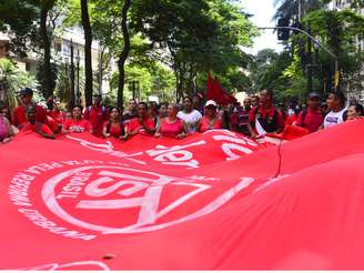 <p>Sem-teto fizeram protesto na quinta-feira no centro de São Paulo</p>
