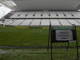 <p>A construtora Odebrecht realizou nesta terça-feira a entrega simbólica da Arena Corinthians ao clube paulista</p>