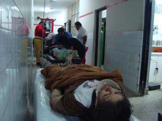 <p>Feridos foram levados para o hospital da cidade de Arequipa</p>