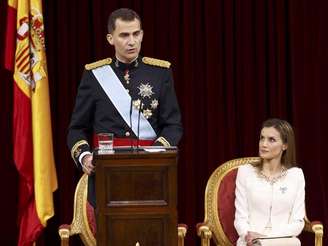 <p>Os novos reis da Espanha, Felipe VI e Letizia</p>