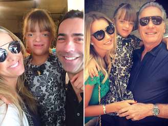 <p>Ticiane Pinheiro e Roberto Justus foram acompanhados à festa da filha</p>