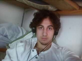 <p>Dzhokhar Tsarnaev em foto divulgada pela promotoria em Boston, nos Estados Unidos, em março</p>