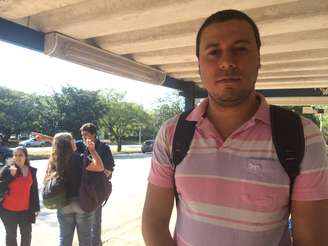 "Não me sinto seguro nas dependências da Cidade Universitária especialmente pela falta de policiamento efetivo aqui", diz o estudante de Engenharia Metalúrgica Felipe Marins 