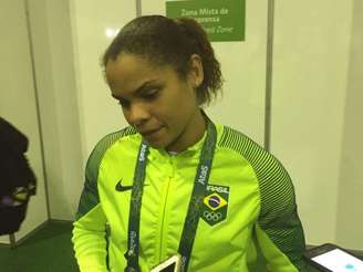 Rosane celebrou feito histórico, mas ficou chateada por não levar medalha (Foto: Bernardo Cruz)