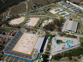 O Centro Olímpico de Hipismo do Complexo Esportivo de Deodoro foi originalmente construído para os Jogos Pan-Americanos de 2007;