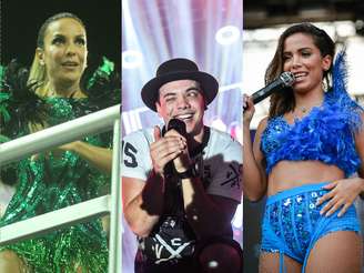 Ivete Sangalo, Wesley Safadão e Anitta prometem agitar o Carnaval de Salvador de 2017