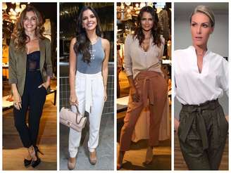 Famosas vestem calça clochard