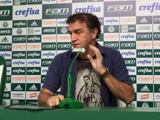 Técnico durante a sua última entrevista na Academia de Futebol (Foto: Thiago Ferri)