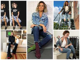 Looks jeans da Giovanna Antonelli (Fotos: @gioanto/Instagram/Reprodução)