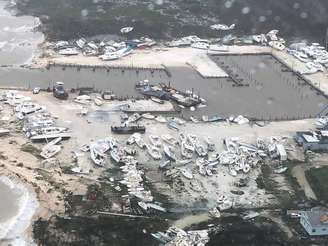 Destruição provocada pelo furacão Dorian nas Bahamas