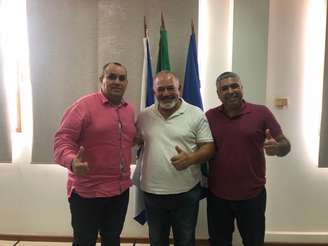 Prefeito Marcelinho, Mestre Fernandes e sub-secretário Aldemir Jóia confirmaram o evento (Foto: Reprodução)