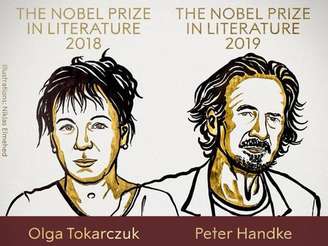 Olga Tokarczuk e Peter Handke venceram Nobel de Literatura em 2018 e 2019, respectivamente