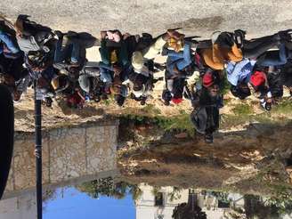 Migrantes acolhidos em Lampedusa, em foto de arquivo