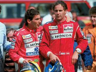 Ayrton Senna e Gerhard Berger se tornaram amigos 