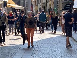 Movimentação em Bolzano, capital da província homônima