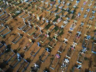 Vista aérea do Cemitério Parque Tarumã em Manaus
07/07/2021 REUTERS/Bruno Kelly