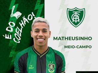 Matheusinho assinou novo acordo com o Coelho por três temporadas-(Divulgação/América-MG)