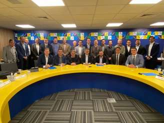 Clubes se reuniram na última terça-feira na CBF para criação da Liga Forte Futebol Brasil (Foto: Divulgação)