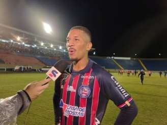 Davó abriu o placar no duelo Londrina x Bahia, que aconteceu no estádio do Café (Foto: Twitter oficial do Bahia)