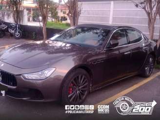 Maserati Ghibli roubada em hotel de luxo e recuperada pela Polícia Militar de São Paulo