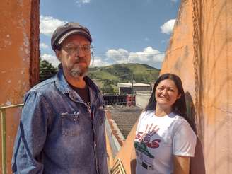 Pedro e Fátima lutam pela instalação do parque no Morro do Cruzeiro @Matheus Oliveira / Agência Mural