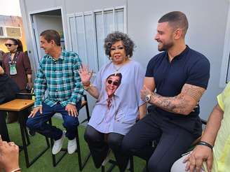 Zeca Pagodinho, Alcione e Diogo Nogueira em entrevista coletiva com a imprensa antes do dia de samba no Rock In Rio 2024