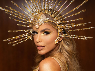 Erika Schneider é musa da Mocidade Independente de Padre Miguel. 