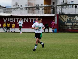Coritiba Femino em ação. 
