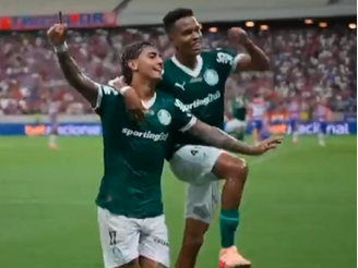 Palmeiras venceu o Fortaleza no domingo, 20