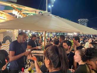 Quiosques na praia de Copacabana