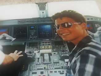 Matheus Soliman em foto antiga (Foto: Reprodução/TV Globo)