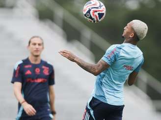 Wesley, do Flamengo, em treino nos Estados Unidos (Foto: Gilvan de Souza/CRF)
